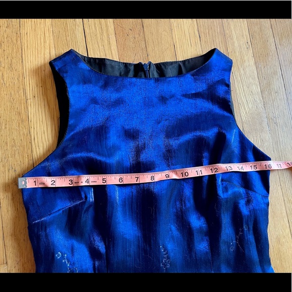 90s Y2K Blue Glitter Iridescent Mini Dress - Picture 10 of 10